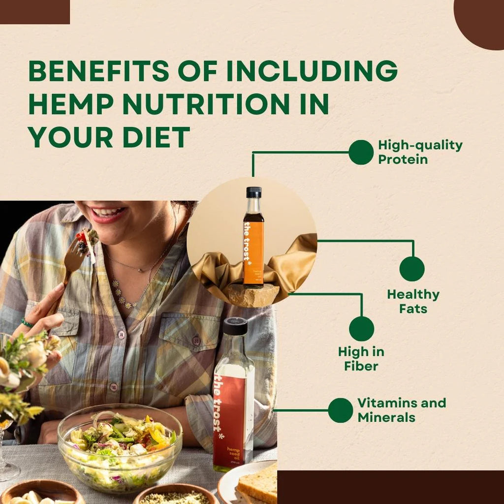 Hemp nutrition and its benefits to human body.