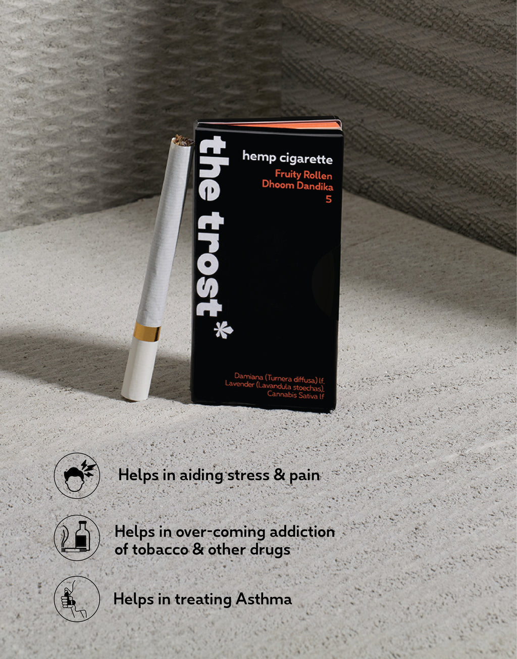 Highlights of Hemp Herbal Cigarette - Fruity Rollen