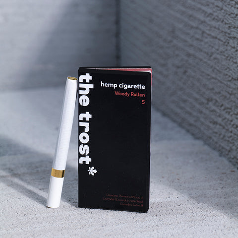 The Trost's woody rollen hemp cigarette